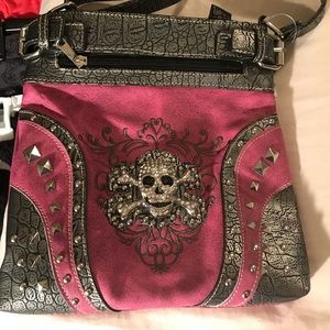 Conceal carry skull purse